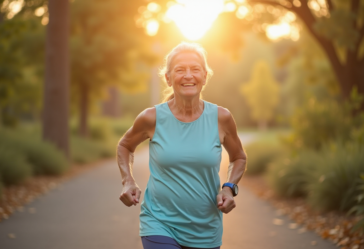 Група людей старшого віку виконує вправи з фітнес-резинками у сучасному залі